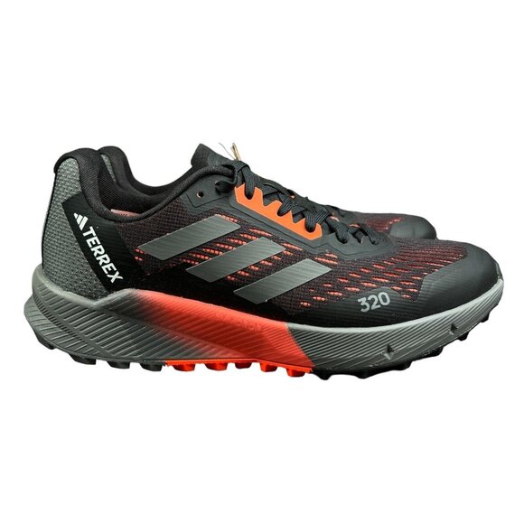 Adidas Terrex Agravic Flow 2 Black Red Trail Shoes HR1114 Men's Size 7.5 - Picture 1 of 10